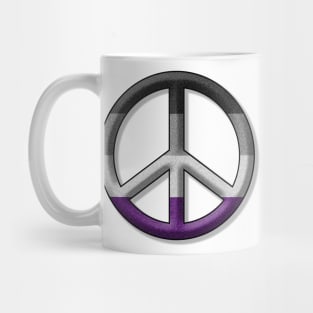 Peace Pride design in Asexual pride flag colors Mug